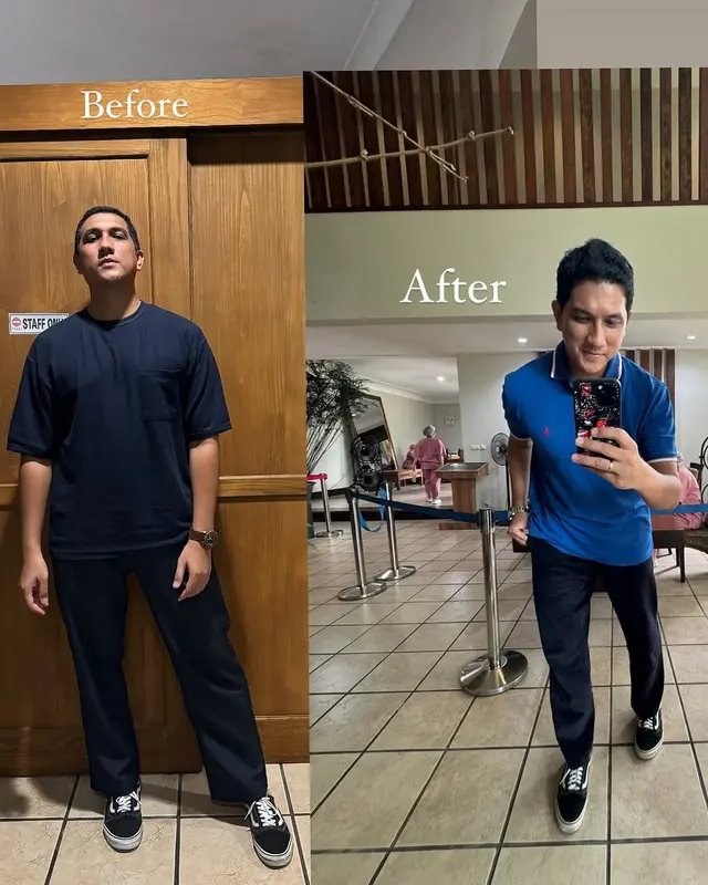 5 Potret Arda suami Tantri usai diet 12 kg, motivasi langsing biar istri terkagum