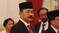 Rusdi Kirana saat dilantik sebagai Duta Besar RI untuk Malaysia di Istana Negara, Jakarta, Kamis (18/5). Para duta besar ini dilantik berdasarkan Keputusan Presiden Nomor 57 P Tahun 2017 tentang. (Liputan6.com/Angga Yuniar)