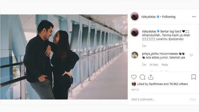 Rizky Alatas dan Adzana Bing Slamet