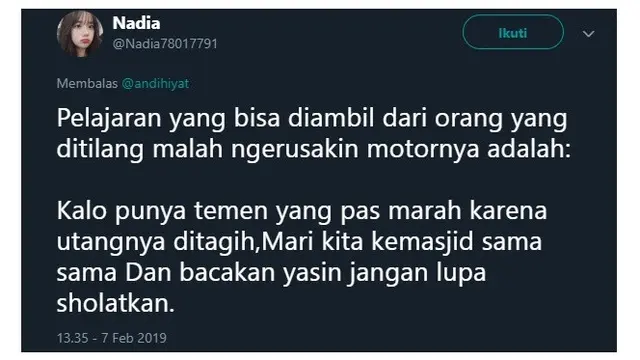 pria tak terima ditilang