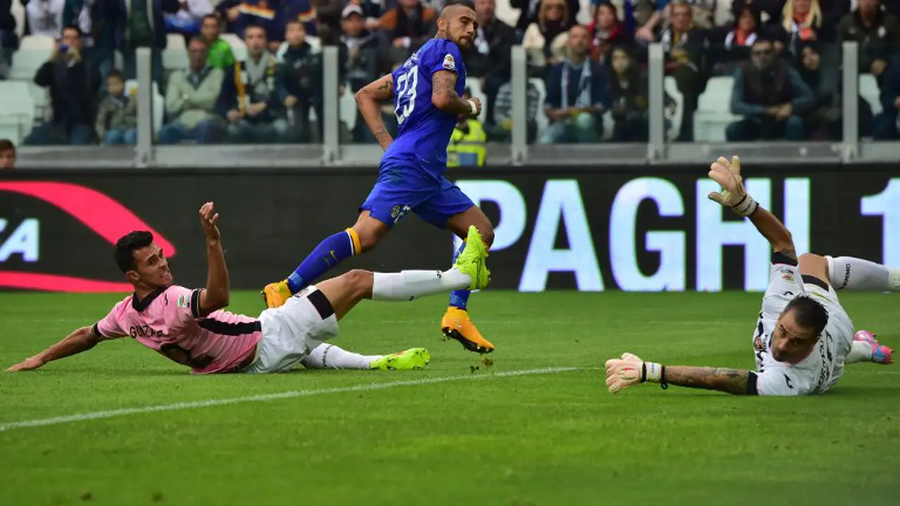 Vidal jebol gawang Palermo