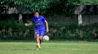 Winger anyar Arema FC untuk Liga 1 2022/2023, Ilham Udin Armaiyn. (Bola.com/Iwan Setiawan)