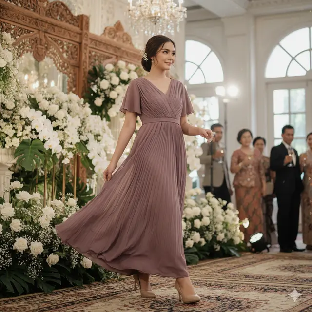 Model Baju Bridesmaid Polos yang Elegan