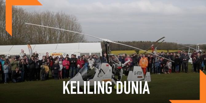 VIDEO: Pria Ini Keliling Dunia Menggunakan Gyrocopter