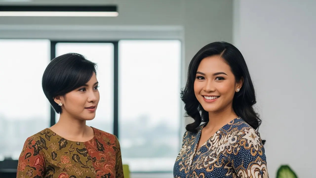 Baju Batik Kantoran Wanita Terbaru 2025