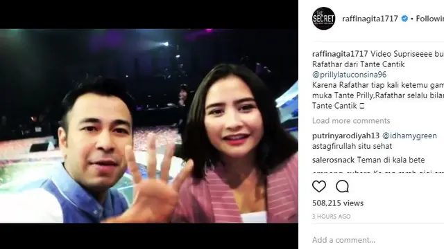 Raffi Ahmad dan Prilly Latuconsina