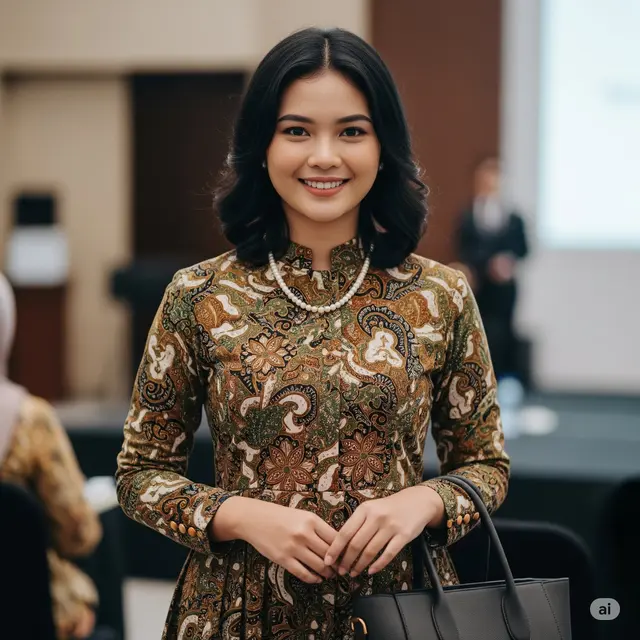 Plisket Minimalis dengan Kerah Shanghai
