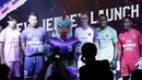 Pemain Persita Tangerang saat launching di Gading Serpong, Tangerang, Rabu, (26/2/2020). Jelang bergulirnya Shopee Liga 1 2020 Tim berjuluk Pendekar Cisadane ini memperkenalkan tim, jersey hingga logo baru. (Bola.com/M Iqbal Ichsan)