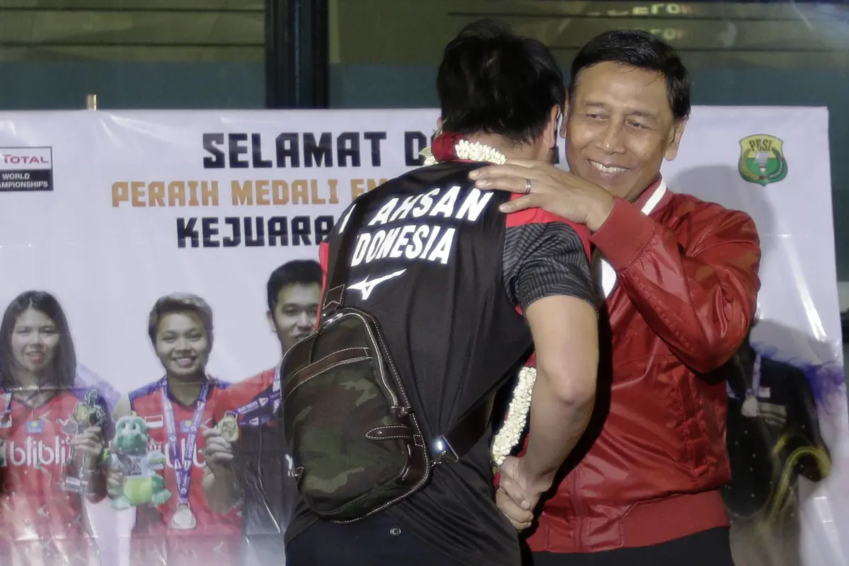 FOTO: Menyambut Kedatangan Sang Juara Dunia Ganda Putra