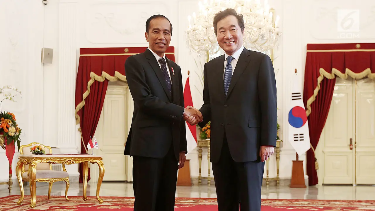 Jokowi Sambut Kehadiran Perdana Menteri Korea Selatan Lee Nak-yeon