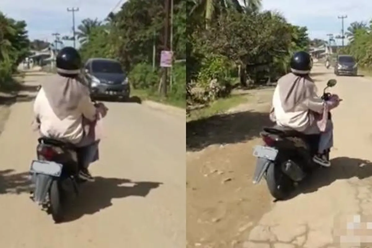 Motor bodi mleyot (Instagram/@senja_subayang)