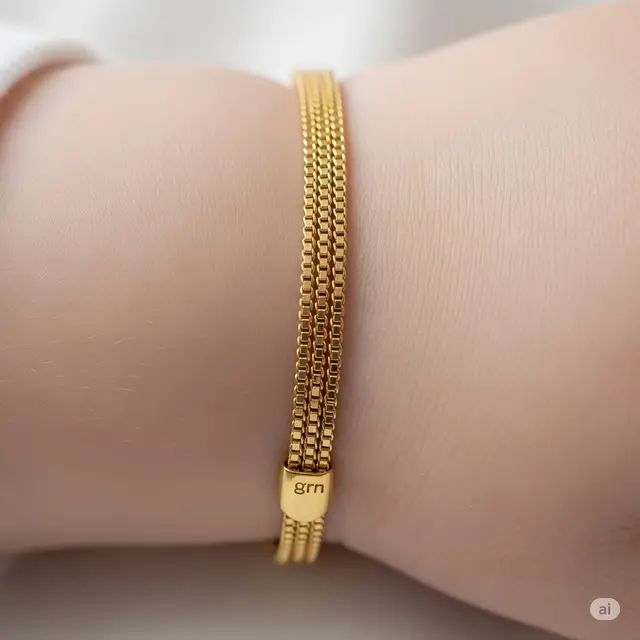 Model Gelang Emas Bayi 1 Gram Paling Awet. Foto: Gemini
