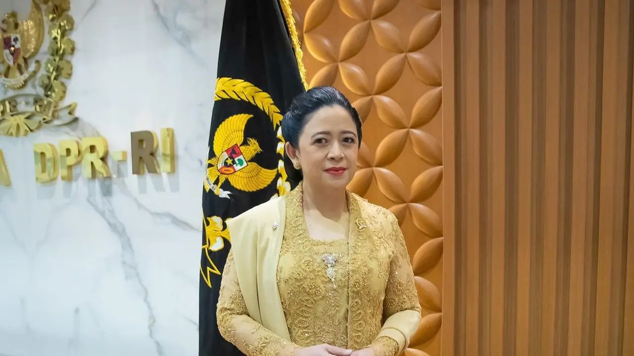 Potret Puan Maharani Kenakan Kebaya Emas Penuh Makna di Sidang Tahunan MPR/DPR 2024