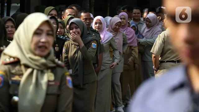 Awali Hari Pertama Masuk Kerja, ASN Pemprov Jakarta Halal bi Halal dengan Pramono-Rano