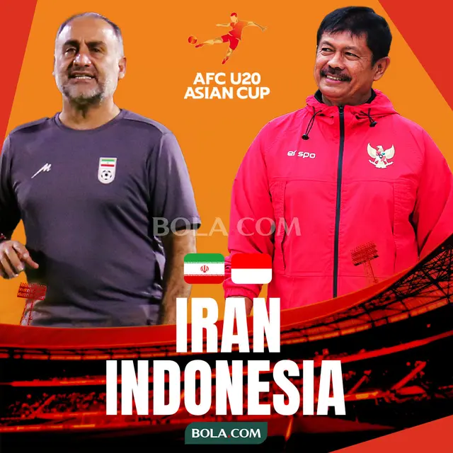 Piala Asia U-20 - Iran Vs Indonesia - Duel Pelatih: Hossein Abdi Vs Indra Sjafri