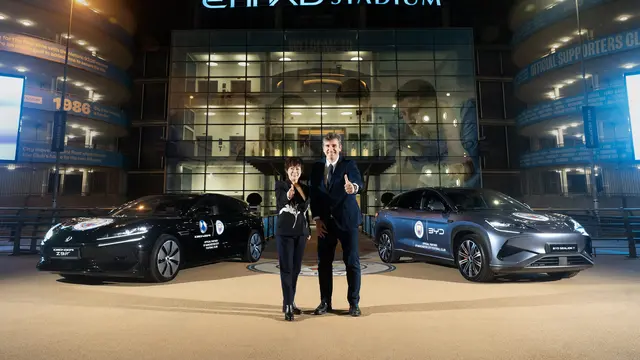 BYD Gandeng Manchester City,  Haaland CS Bakal Pakai Mobil Listrik China (BYD)