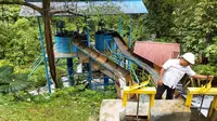 PLN produksi listrik lewat pikohidro dengan memanfaatkan air limpahan dari PLTM Hanga-Hanga, Luwuk, Sulawesi Tengah. (Dok PLN)
