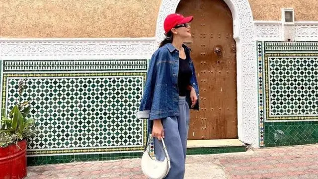 Inspirasi padu padan jaket jeans ala Luna Maya (Instagram/@lunamaya)