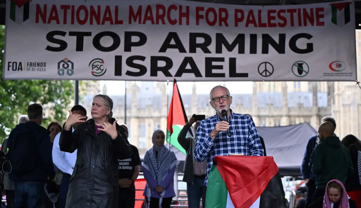 Sementara 87.705 orang telah terluka di Jalur Gaza. (JUSTIN TALLIS/AFP)