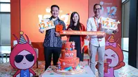 Media Gathering Shopee 12.12 Birthday Sale di kawasan Thamrin, Jakarta Pusat, 28 November 2018. (dok. Shopee Indonesia/Asnida Riani)