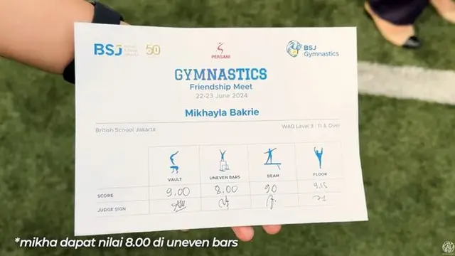 7 Potret Mikhayla Bakrie, Putri Nia Ramadhani di Lomba Gymnastic Ini Curi Perhatian