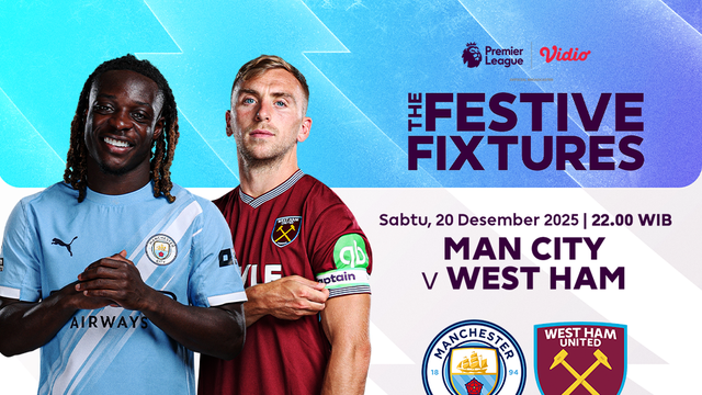 Saksikan Man City vs West Ham di Vidio. (dok. vidio.com)