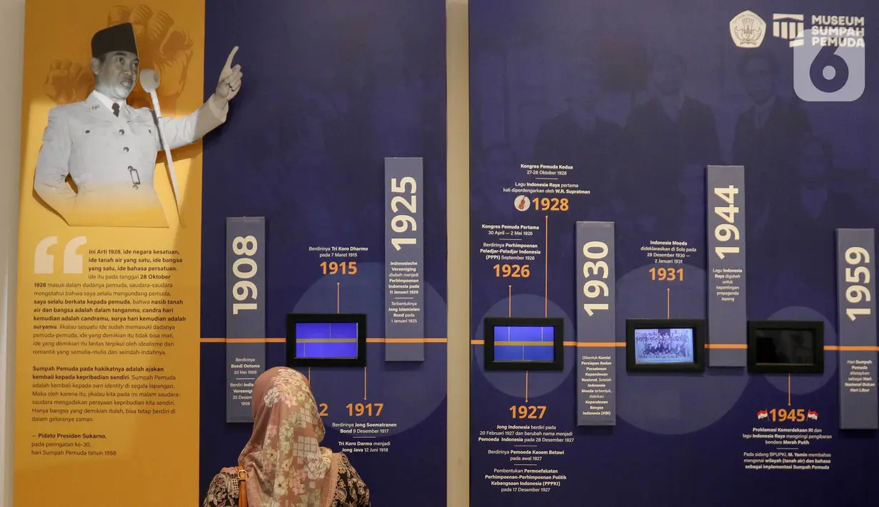 Sumpah Pemuda merupakan bagian dari hasil Kongres Pemuda II yang digelar pada 27-28 Oktober 1928. (Liputan6.com/Herman Zakharia)