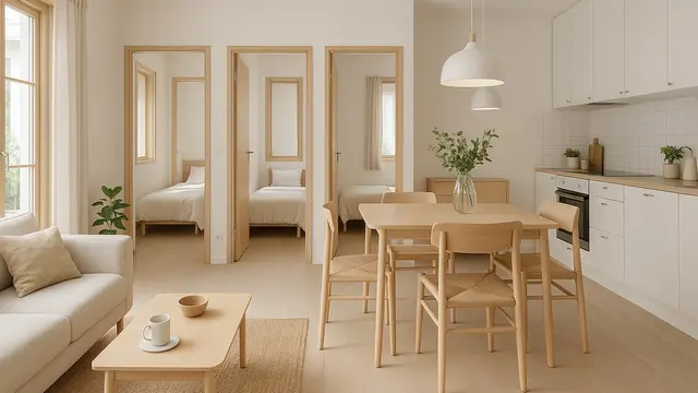 Inspirasi Desain Rumah 6x9 dengan 3 Kamar (Foto: ChatGPT)