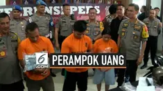 Tiga pelaku perampokan yang membawa kabur uang Rp 411 juta dari depan Irian Supermarket di Jalan Medan Tenggara Raya, Medan, ditangkap.