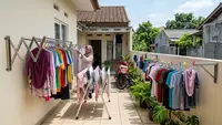 8 Model Jemuran untuk Teras Rumah Kecil, Mudah Digunakan dan Disimpan