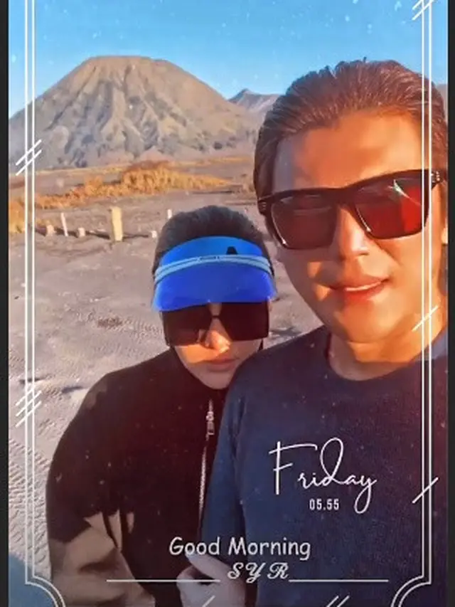 7 Momen Liburan Syahrini dan Reino Barack di Bromo, Sarapan di Padang Savana
