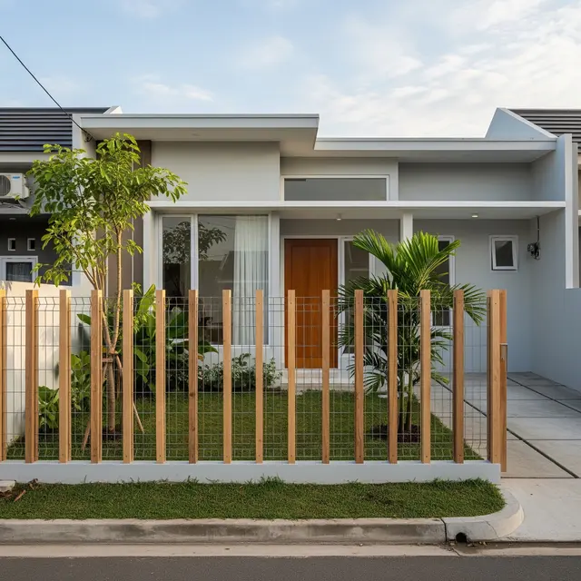 9 Model Pagar Rumah Hemat Biaya dari Kawat dan Rangka Kayu, Estetik dan Fungsional