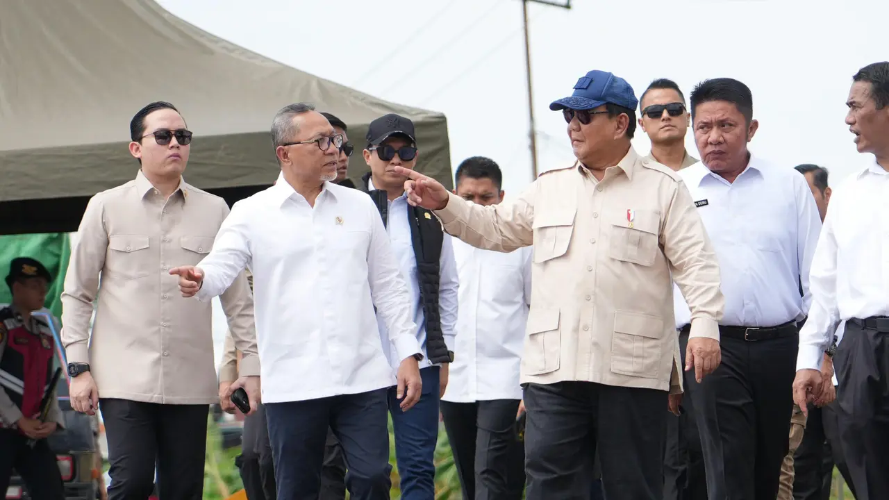 Zulkifli Hasan dan Prabowo Subianto.
