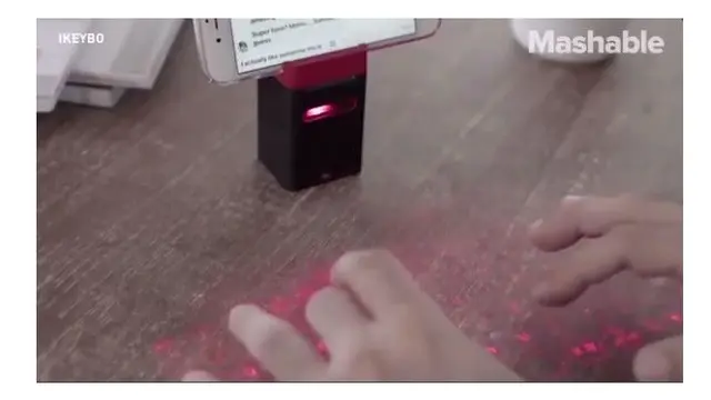 Canggih, Alat Ini Bisa Keluarkan Cahaya Laser Untuk Mengetik