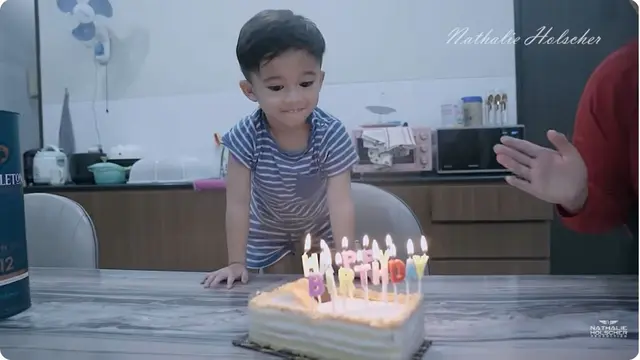 6 Momen Nathalie Holscher Video Call Sule Ucapkan Selamat Ultah, Adzam Siapkan Kue