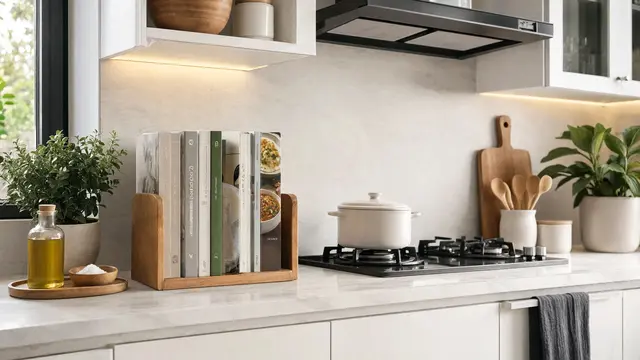 Buku Resep sebagai Elemen Pajangan di Meja Dapur