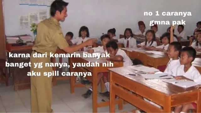 6 Meme Absurd Tanya Jawab di Kelas Ini Bikin Geregetan