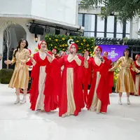 Penampilan Nasida Ria dan JKT48 di peluncuran kampanye Google, Ini Ramadan Kita. [Foto: Istimewa]