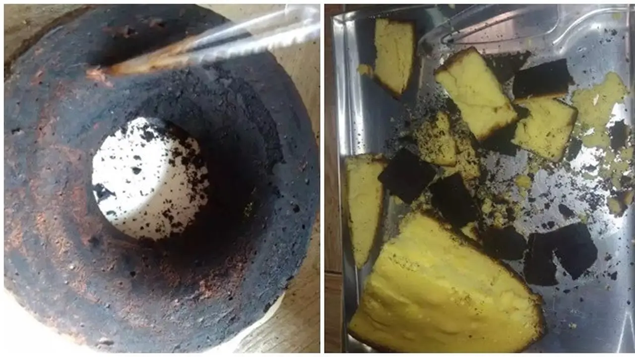 6 Potret Kue Bolu Gagal Ini Bikin Elus Dada, Enggak Bisa Jadi Takjil Berbuka