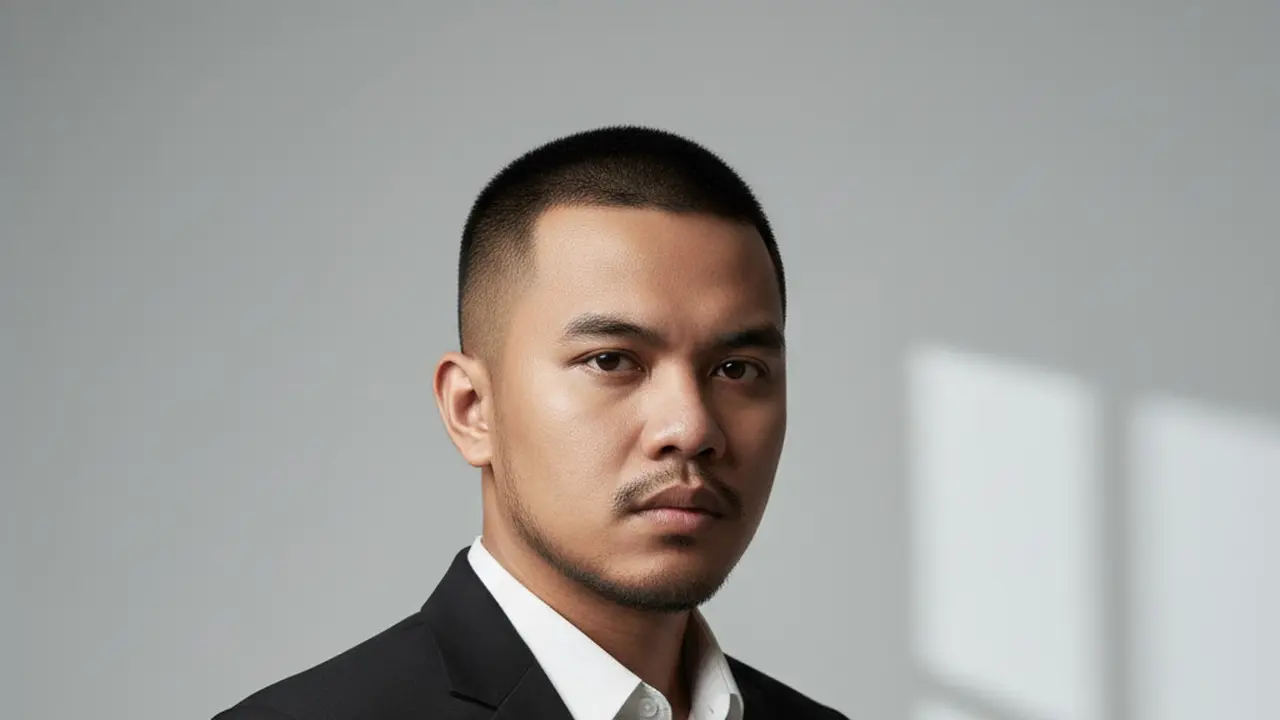 Model Rambut Pendek Pria Gemuk dan Wajah Bulat