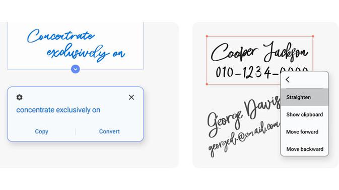 Fitur Handwriting to Text