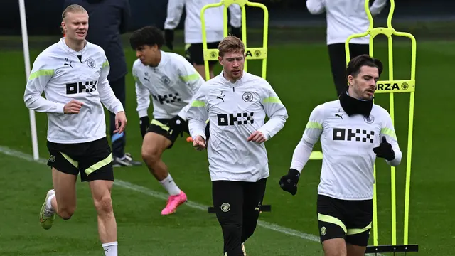 Intip Latihan Manchester City Jelang Hadapi Real Madrid di Semifinal Liga Champions