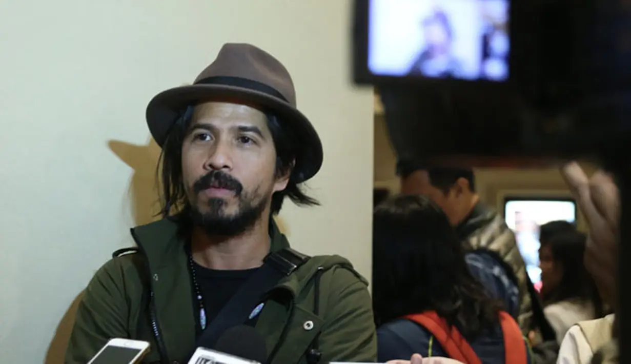 Di XXI Epicentrum, Kuningan, Jakarta Selatan, Selasa malam (3/10/2017), Aryo pun menceritakan usaha yang dilakukan agar perannya menjadi teroris bernama Diego dapat maksimal. (Nurwahyunan/Bintang.com)