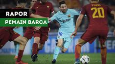 Barcelona secara mengejutkan disingkirkan AS Roma dari babak 8 besar Liga Champions karena kalah agresifitas gol tandang.
