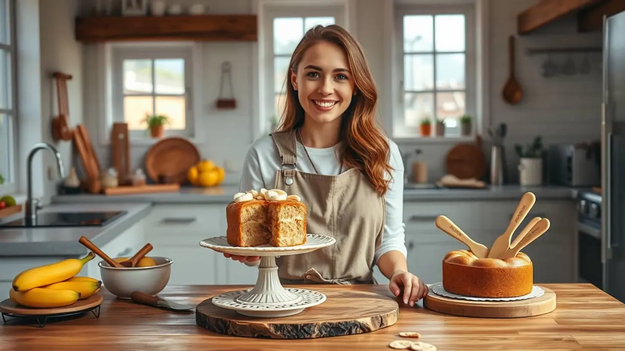 resep banana cake