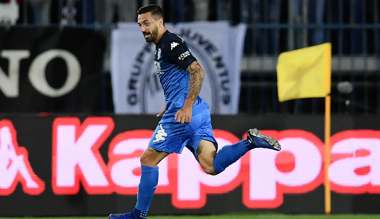 7. Francesco Caputo (Empoli) - 9 Gol (1 Penalti). (AFP/Marco Bertorello)