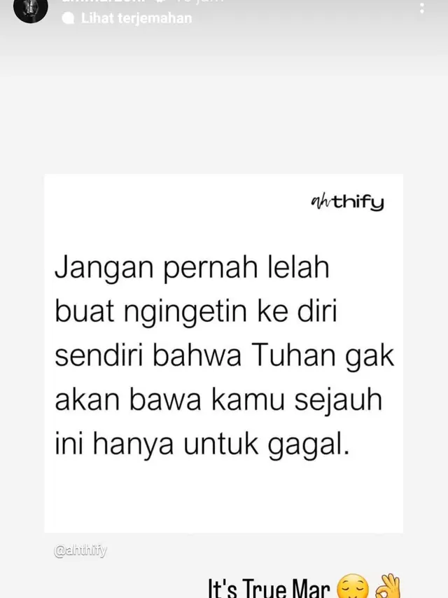 Unggahan Ammar Zoni. (Foto: Dok. Instagram @ammarzoni)