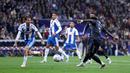 Vinicius Jr berhasil mencetak dua gol ke gawang tuan rumah pada menit ke-55 dan ke-66. (AFP/Josep Lago)