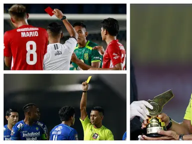 Piala Menpora 2021 memberikan penghargaan Wasit Terbaik kepada Agus Fauzan Arifin. Namun dibalik penghargaan tersebut banyak kontroversi yang terjadi. (Foto: Bola.com)