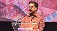 Menteri Kesehatan RI Budi Gunadi Sadikin menghadiri 'Launching&nbsp;Rencana Aksi Nasional (RAN) Eliminasi Kanker Leher Rahim' di Djakarta Theatre, Jakarta pada Sabtu, 16 Desember 2023. (Dok Kementerian Kesehatan RI)